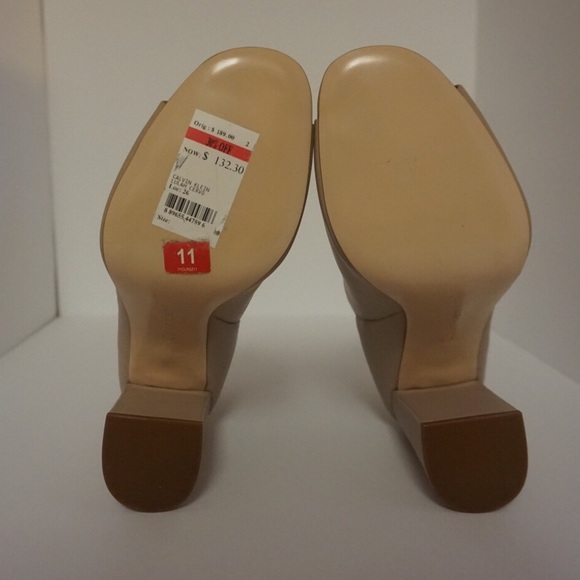 Brand New Calvin Klein Peep Toe Ankle Boot Heel - Picture 4 of 4